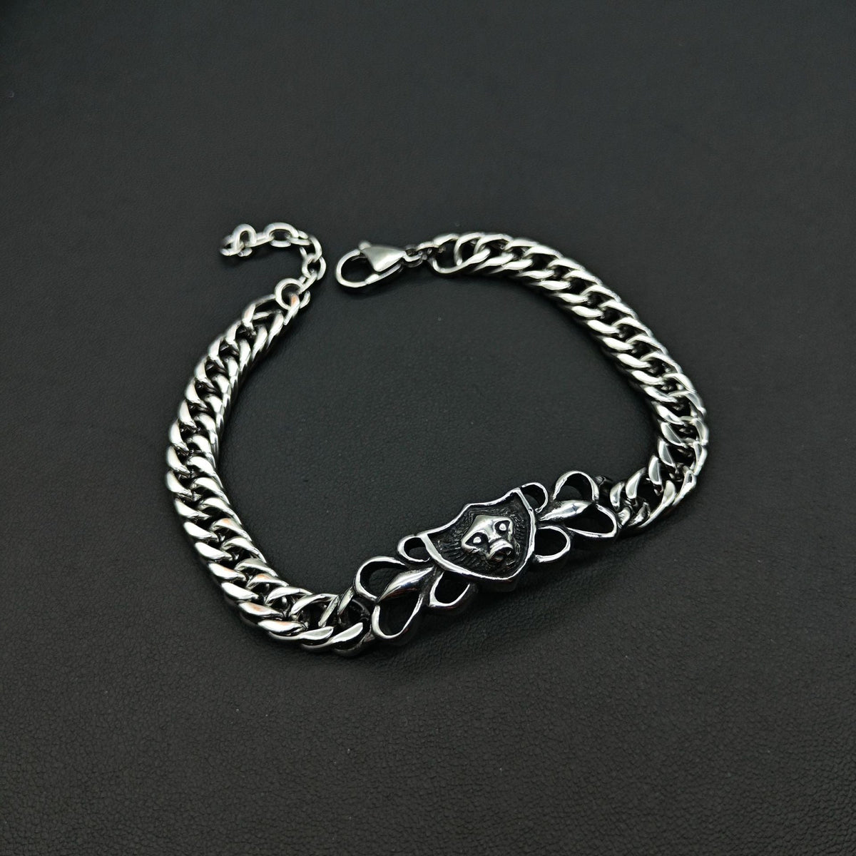 Chrome Hearts curved Cuban domineering retro bracelet