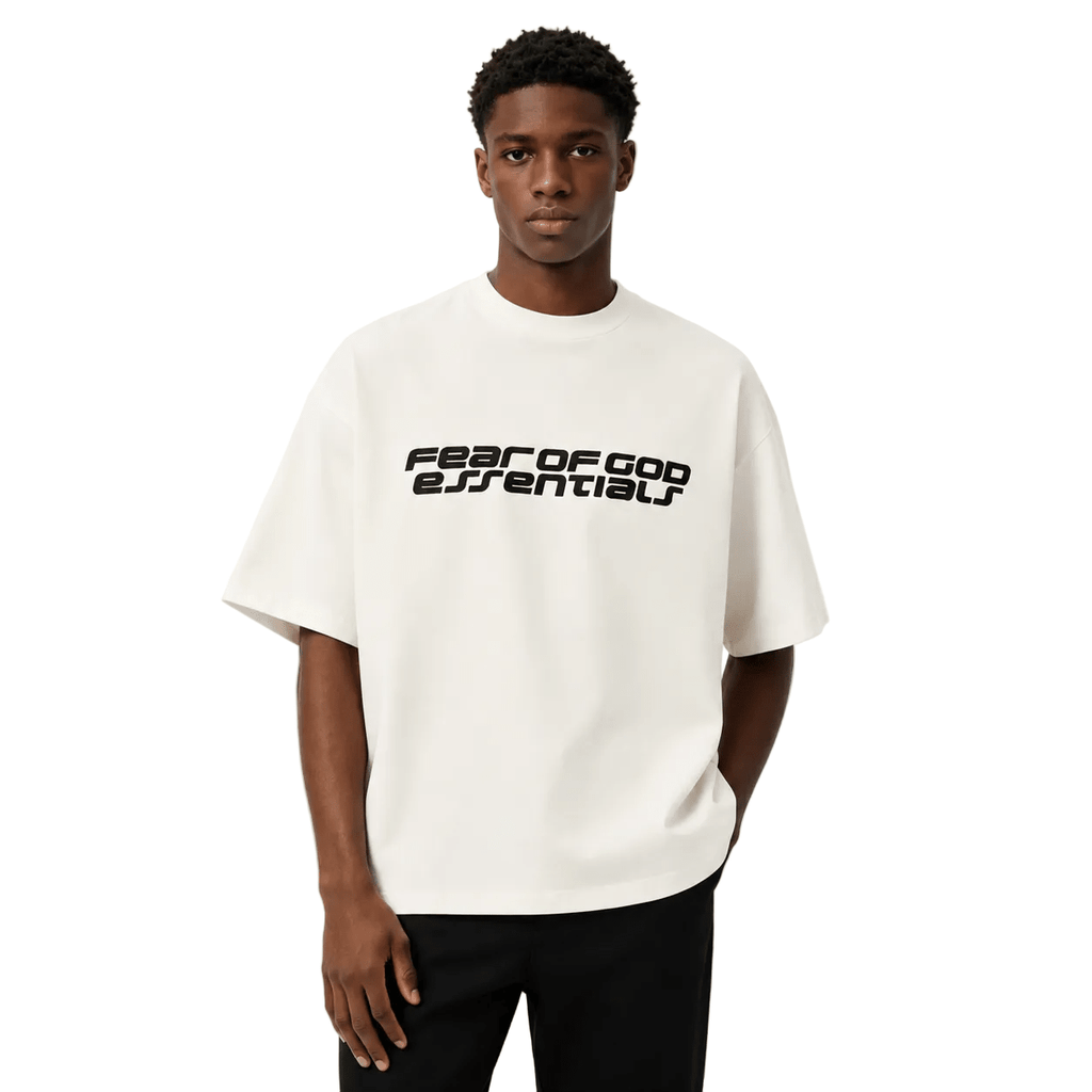 Fear of God Essentials 90s Short Sleeve T-Shirt Ivory